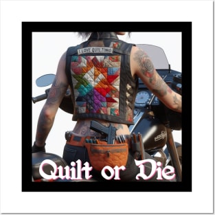 Biker Quilter Posters and Art